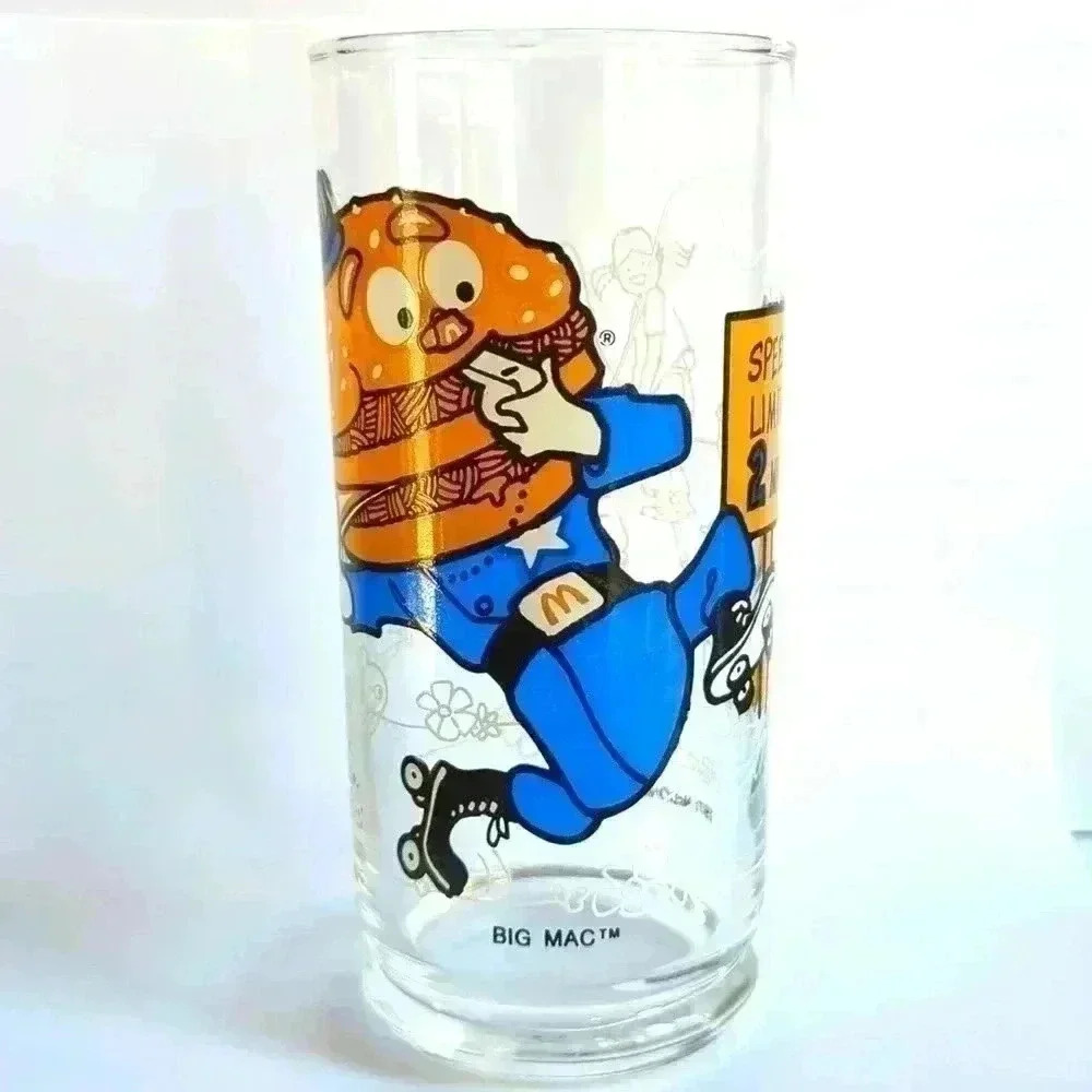 McDonald’s 1977 McDonaldland Action Series Glasses Big Mac